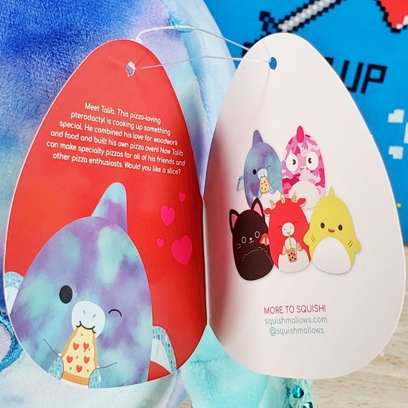 Squishmallow Talib the Pterodactyl 8" UltraSoft Valentine's Day Toy Plush NWT - Picture 11 of 12